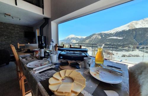 Riom-Parsonz Apartment | Tga Pilu a cozy and modern chalet on Savognin Ski Slopes with wonderful mountains view