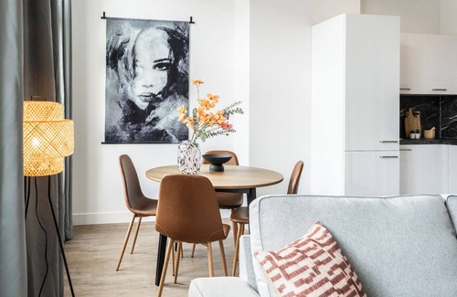 Municipality of Tilburg House | The apartment features two luxuriously appointed bedrooms.