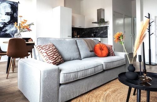 Municipality of Tilburg House | The apartment features two luxuriously appointed bedrooms.