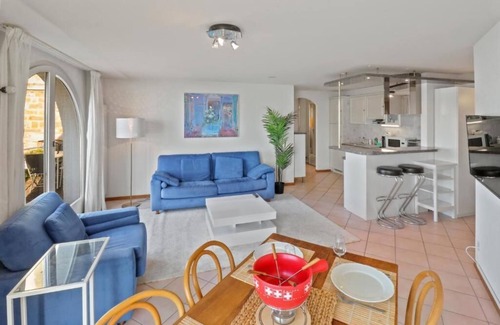 Saint-Gingolph Apartment | The apartment is on the shores of Lake Geneva and close to the train station and the amenities of Sa