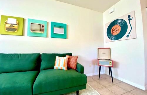 Coquina Gables Apartment | The Atomic Burst 50s Mid Century Apt in the Heart of St Aug Beach Steps to Sand Bites and Drinks
