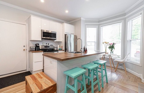 Downtown St. John's Apartment | The Bannerman Park Suite, Private Parking & Patio