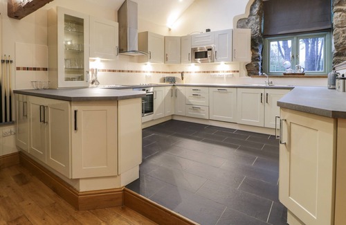 Talybont Cottage | THE BARN BY LYONS, pet friendly, with pool in Tal-Y-Bont