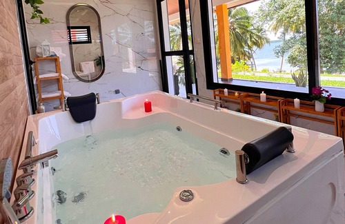 Yopougon Villa | The Bay Chalets: Villa 1 with Pool and Lagoon View.
