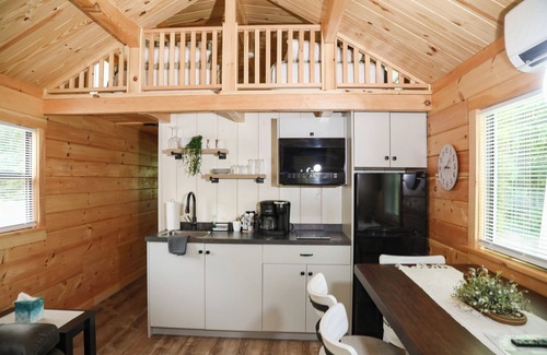 Mingoville Cabin | The Bellefonte Campground presents: Tiny Home | 1 Bedroom with HOT TUB
