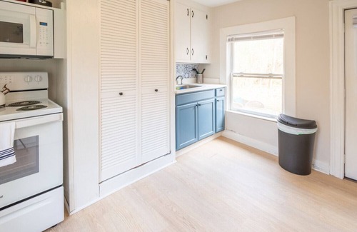 Charles City House | The Bike Path House! Cozy 2 BR w/Fireplace