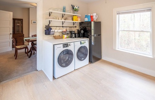 Charles City House | The Bike Path House! Cozy 2 BR w/Fireplace