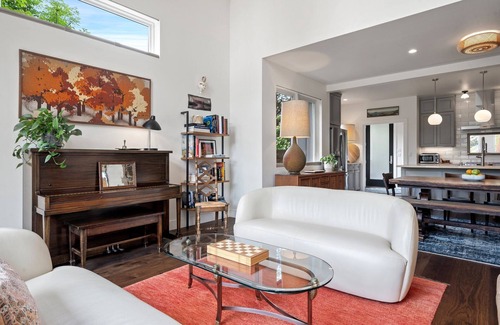 Fairhaven House | The Black Squirrel in Fairhaven: Boho-Modern Home Near Trails & Town