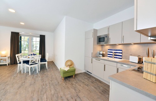 Ralswiek Apartment | The Blaues Haus 1 vacation apartment in Ralswiek offers an ideal retreat for