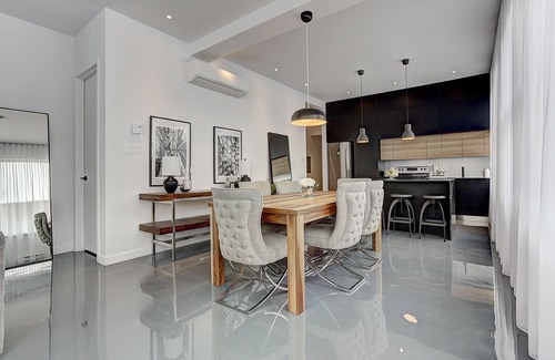 Pointe-Saint-Charles Apartment | THE BOHO CHIC | Two-Bedroom Loft w. Terrace