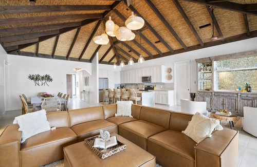 Farmer's Hill Villa | The Breakwater- Swim-Up Pool Bar with Swings on Sandy, Secluded Beach!