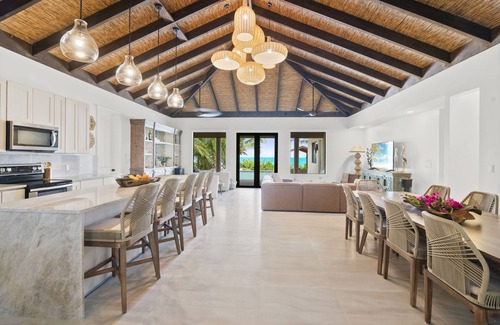 Farmer's Hill Villa | The Breakwater- Swim-Up Pool Bar with Swings on Sandy, Secluded Beach!