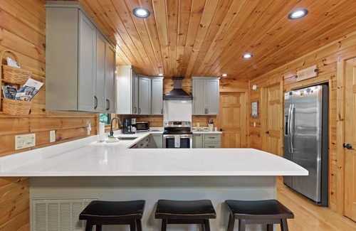 My Mountain Cabin | The Cabin, Hot Tub, Game Room, Screened Porch, Fire Pit