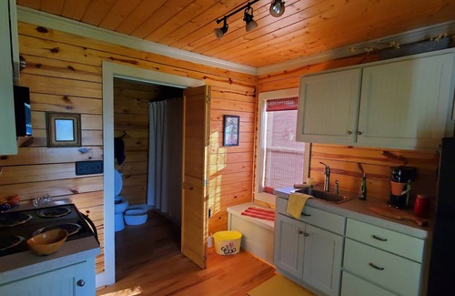 King Cabin | The Cabin - It's Get Cozy Time! The Hot Tub is Ready!