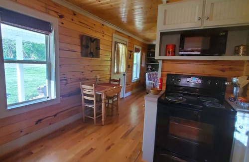 King Cabin | The Cabin - It's Get Cozy Time! The Hot Tub is Ready!