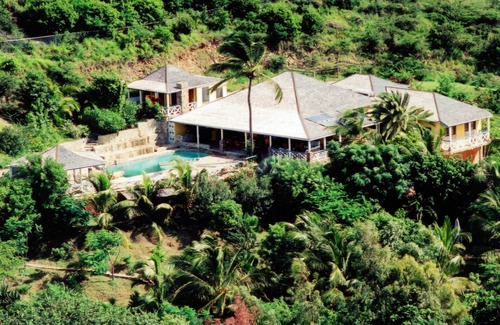 Falmouth Harbour Villa | The Carib House, Turtle Bay 5 room villa, pool, views, beach, English Harbour no