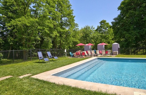 Amenia House | The Carriage House -2-bedroom house w/Saltwater Heated Pool, WiFi, AC in Amenia