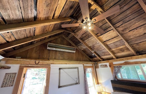Trumansburg Cabin | The Coop at CrowNestFarm! Dog Welcome! Communal Rec Room-Bathroom-Kitchenette