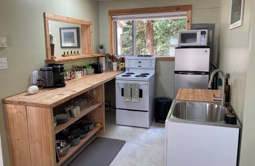 Whaletown Cabin | The Cozy Green Cottage - fully stocked cabin in Whaletown close to the ferry