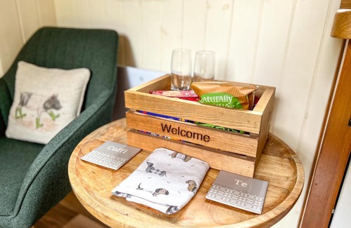 Llandysul Ski Chalet | The Daffodil Shepherd's Hut, Bluebell