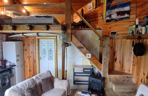 Saula Apartment | THE DEN, BELMULLET: Stables studio apartment. Mezzanine. Tranquil and Rural