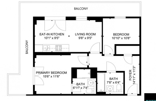 Atlantic Wharf Apartment | The Galley - Balcony - Parking - Cityscape Views