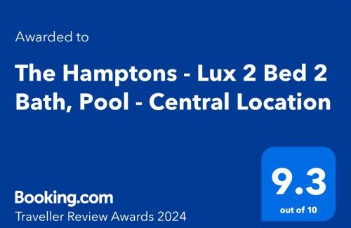 Dickson Apartment | The Hamptons - Lux 2 Bed 2 Bath, Pool - Central Location