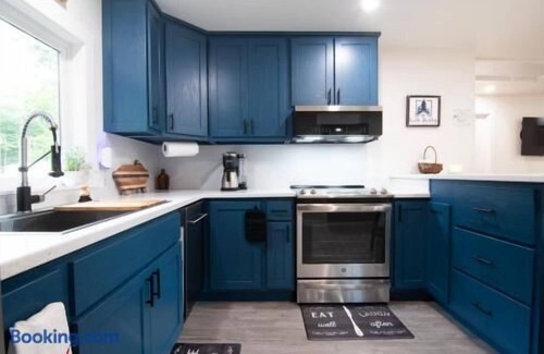 Mecosta Cottage | The Little Blue Cottage at School Section Lake