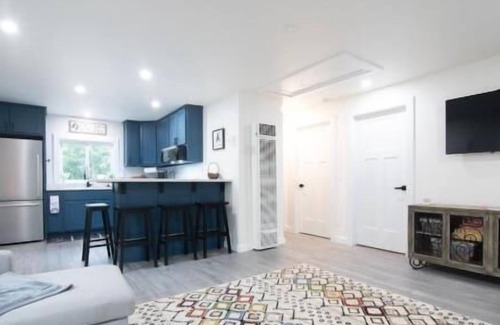 Mecosta Cottage | The Little Blue Cottage at School Section Lake