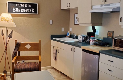 Williamson Apartment | The Little Bunkhouse is on 7 acres of walk ways, a camp site and putting green.