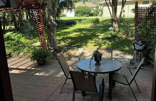 Grundy Center House | The Little Red Cottage is 1-bedroom on Main Level with access to the main floor