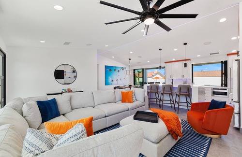 Bermuda Dunes House | The Lux at Bermuda Modern Desert Oasis w/Pool, Game Room & Designer Vibes