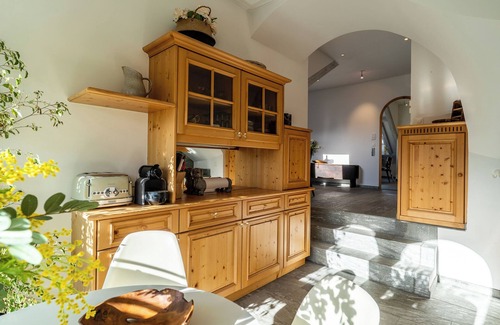 Waldhaus Flims Apartment | The luxury apartment, 135m2, above the roofs of Flims Waldhaus.