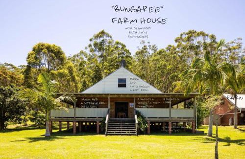 Bungwahl House | THE MAINSTAY Farmstay - book one of 4 houses or all 4, minutes to Seal Rocks!