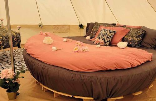 Keswick Ridge Cabin | The Meadow Bell Tent - Glamping in a Wild Orchard near Fredericton, NB!