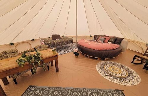 Keswick Ridge Cabin | The Meadow Bell Tent - Glamping in a Wild Orchard near Fredericton, NB!