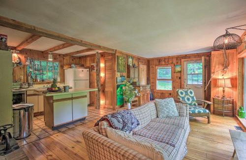 Mill River House | The Mill River Cabin with Fireplace and River View!