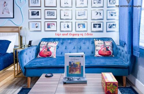 Downtown Memphis Apartment | The Moose #4 - Elvis Presley King Suite with Free Parking and WIFI