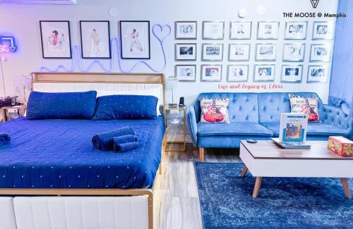 Downtown Memphis Apartment | The Moose #4 - Elvis Presley King Suite with Free Parking and WIFI