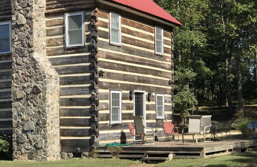 Barboursville Cabin | The Natchez - quiet front porch & rockers.