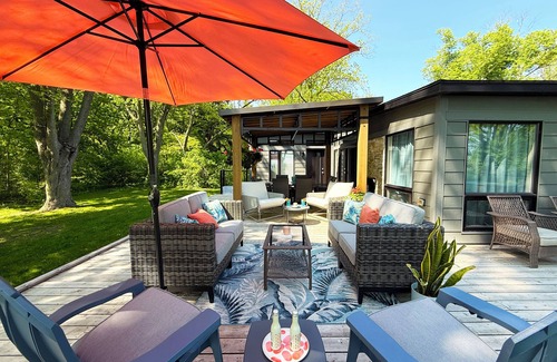 Amherstburg Cottage | The NEST-an upscale beach cottage in Holiday Beach Conservation Area
