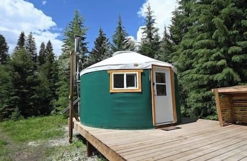 Blaeberry Cabin | The Off-Grid Green Yurt in the Wood