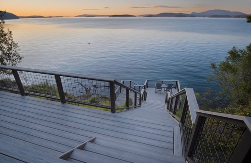 Friday Harbor House | The Paddle Shack: Oceanfront deck with multiple levels. Hot Tub! Amazing views!