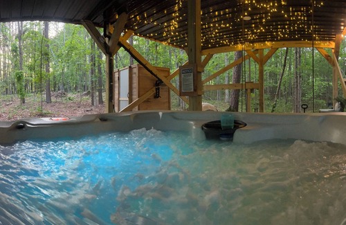 Connellys Springs Cabin | The Perch…a modern storybook treehouse with hot tub
