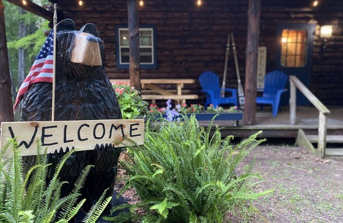 Schroon Lake Cabin | The perfect ADK log cabin getaway on 4 acres and 5 min. to town!