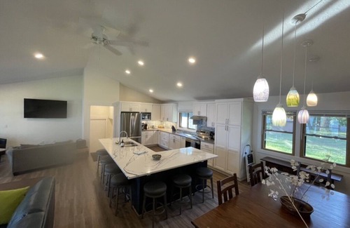 Montague House | The Perfect Place: Close to town, with 100' of private lake frontage.