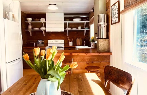Salt Spring Island House | The Perfectly Peaceful Wildflower house & Daisy the Travelux Trailer