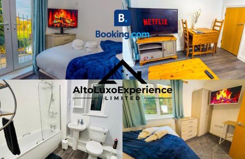 Hanham House | The Purple 5BR House By AltoLuxoExperience Short Lets & Serviced Accommodation With Free Parking