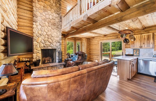 Harrison House | The Ranch at Lake Coeur d'Alene | Newly Built Log Cabin