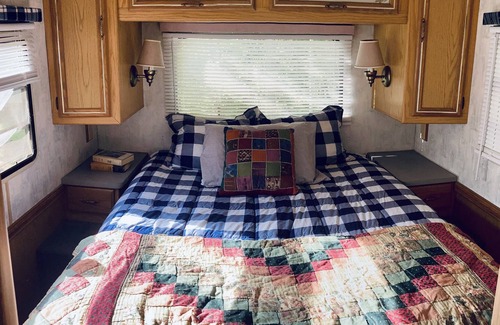 Fleming House | The Retro Winnebago on the Farm, Pet Friendly!